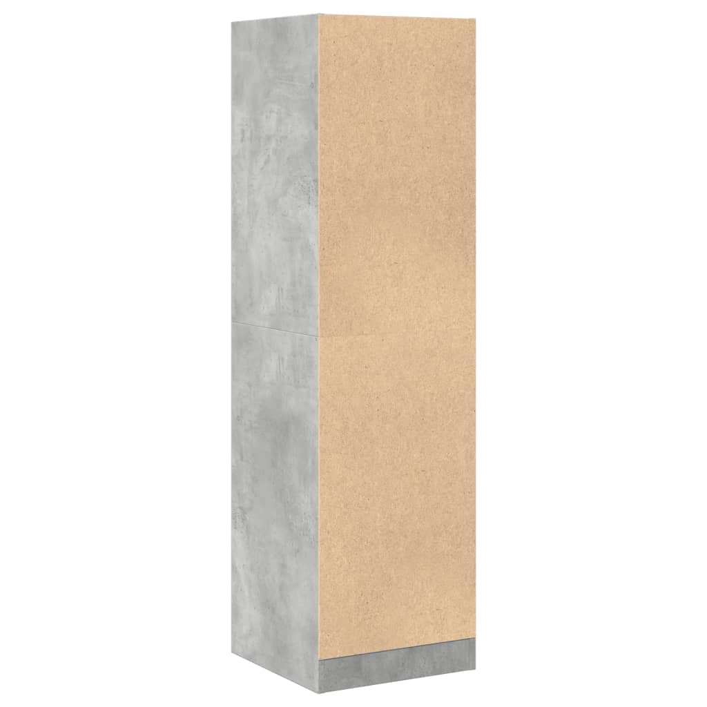 vidaXL Szafka apteczna, szarość betonu, 40x41x144,5 cm