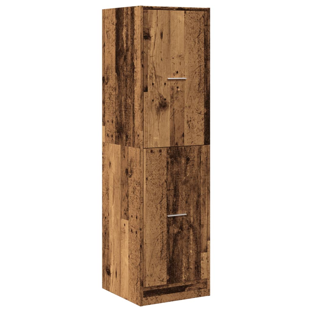 vidaXL Szafka apteczna, stare drewno, 40x41x144,5 cm