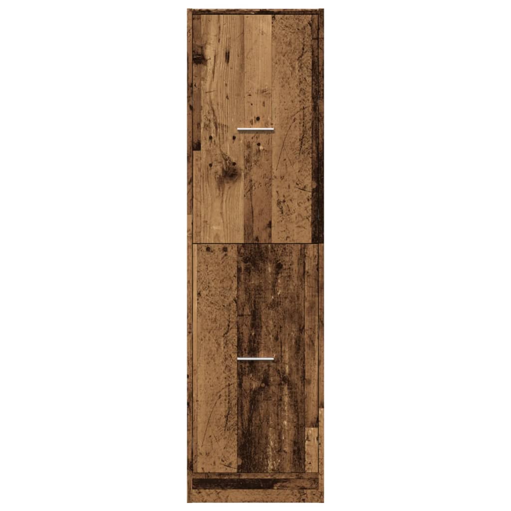 vidaXL Szafka apteczna, stare drewno, 40x41x144,5 cm