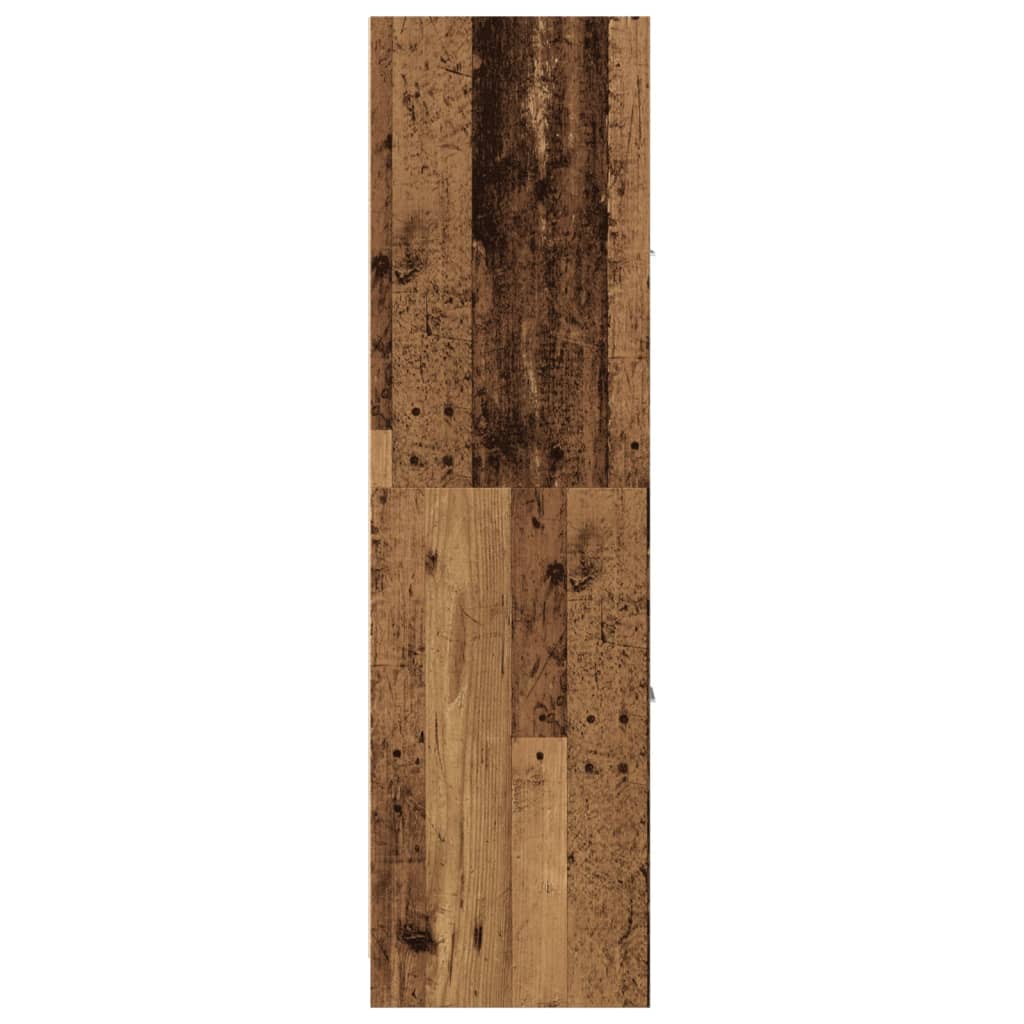 vidaXL Szafka apteczna, stare drewno, 40x41x144,5 cm