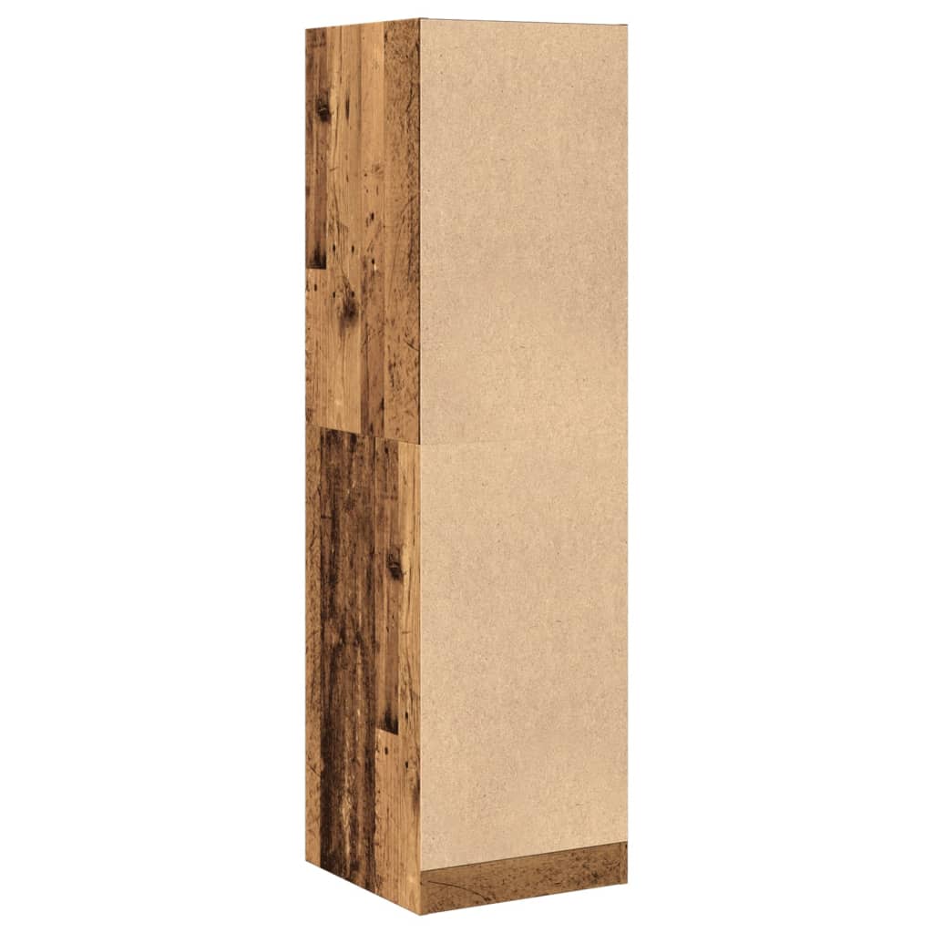 vidaXL Szafka apteczna, stare drewno, 40x41x144,5 cm