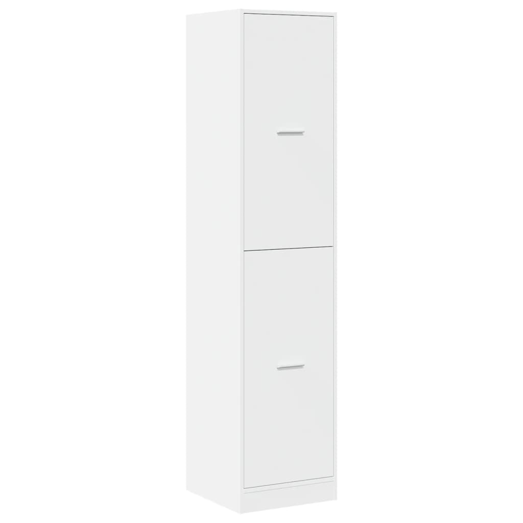 vidaXL Szafka apteczna, biała, 40x41x174,5 cm, materiał drewnopochodny