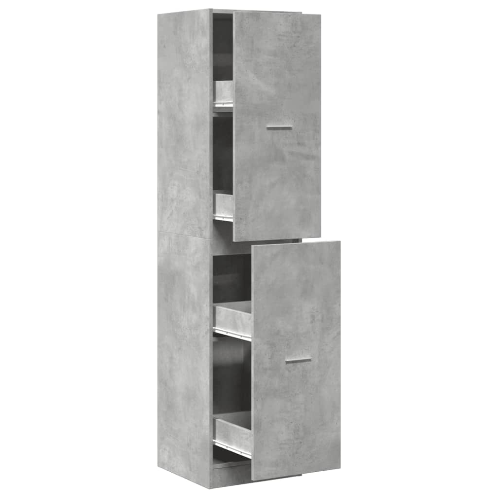 vidaXL Szafka apteczna, szarość betonu, 40x41x174,5 cm