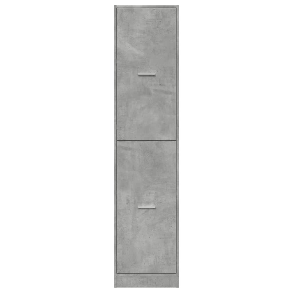 vidaXL Szafka apteczna, szarość betonu, 40x41x174,5 cm
