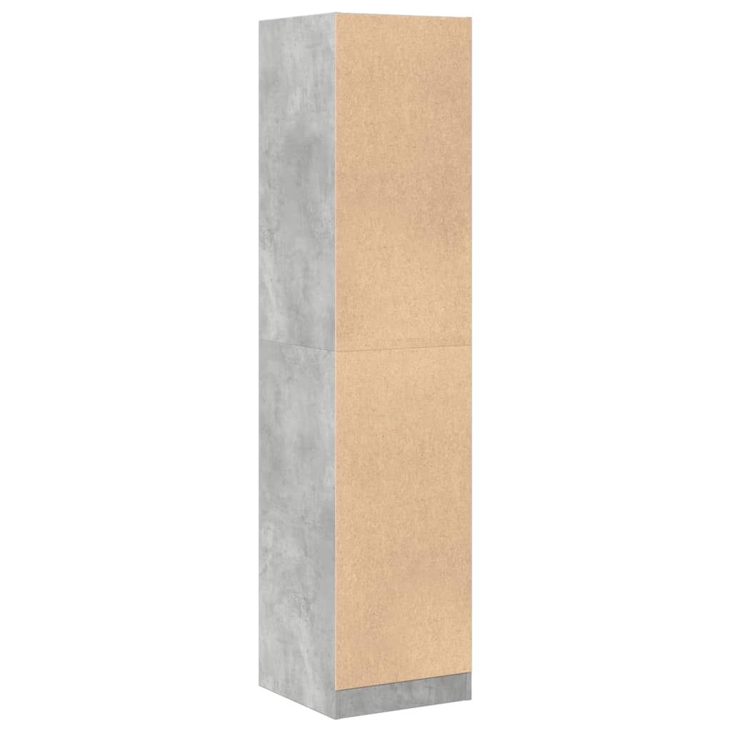 vidaXL Szafka apteczna, szarość betonu, 40x41x174,5 cm