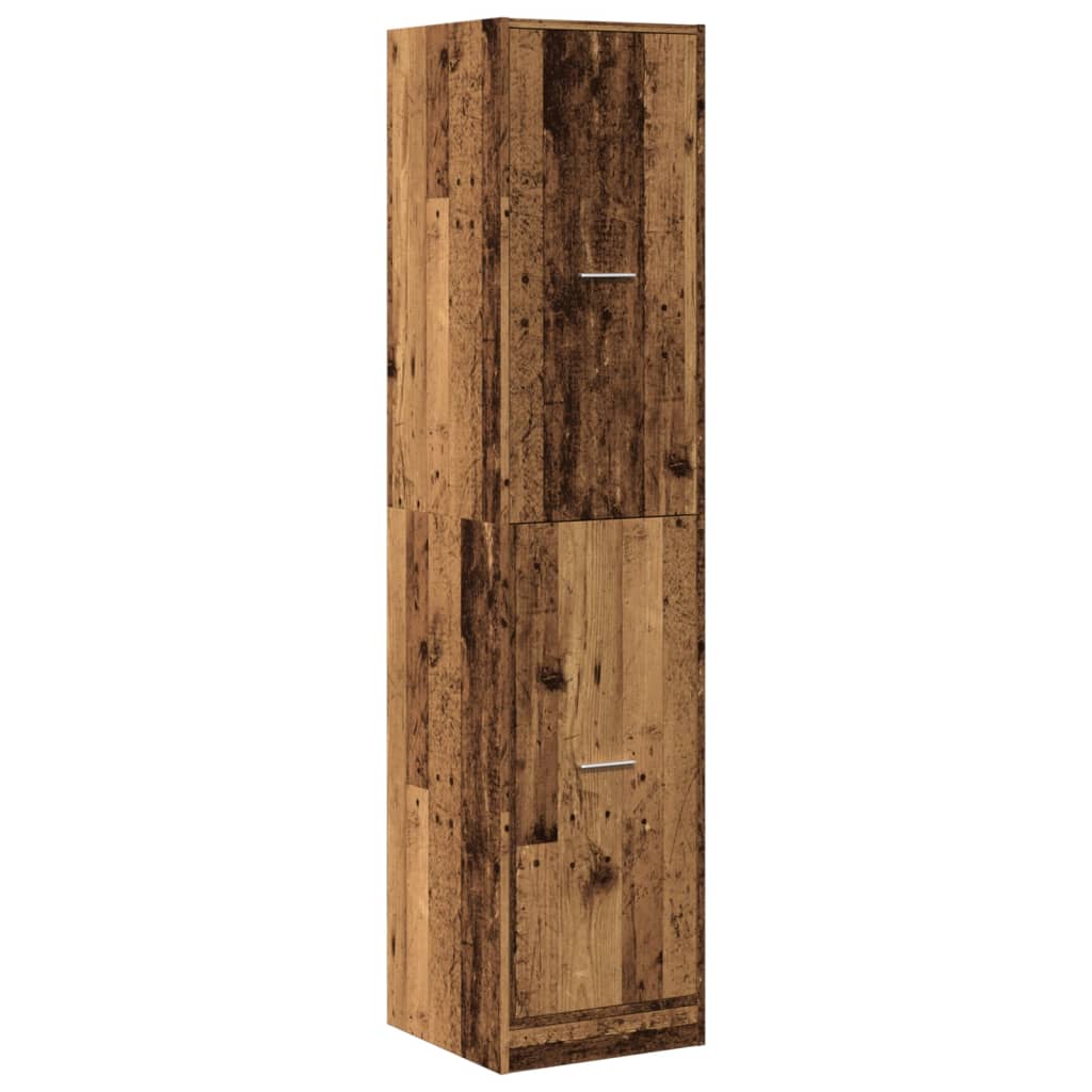 vidaXL Szafka apteczna, stare drewno, 40x41x174,5 cm