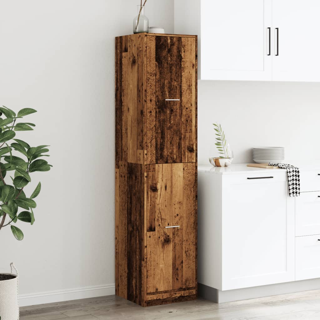 vidaXL Szafka apteczna, stare drewno, 40x41x174,5 cm