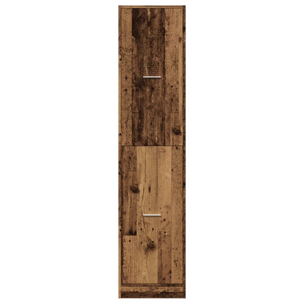 vidaXL Szafka apteczna, stare drewno, 40x41x174,5 cm