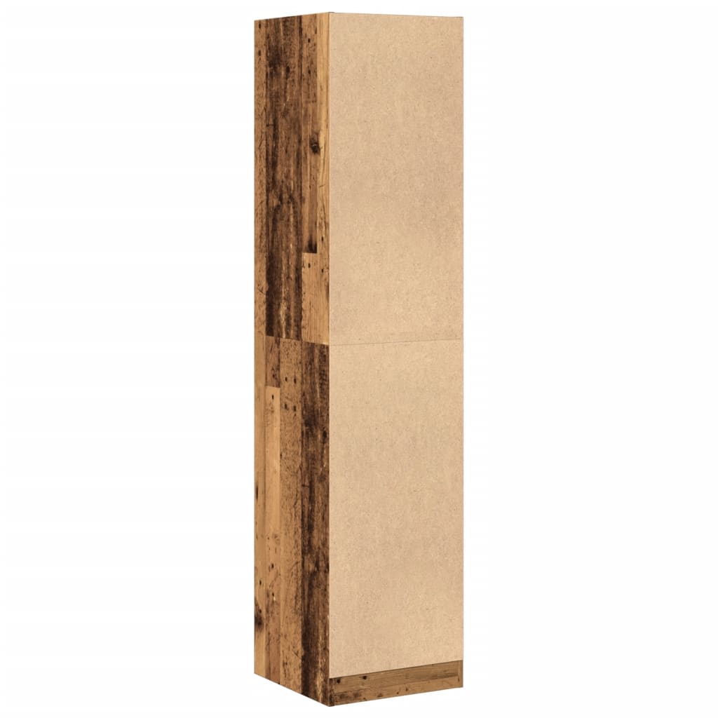 vidaXL Szafka apteczna, stare drewno, 40x41x174,5 cm