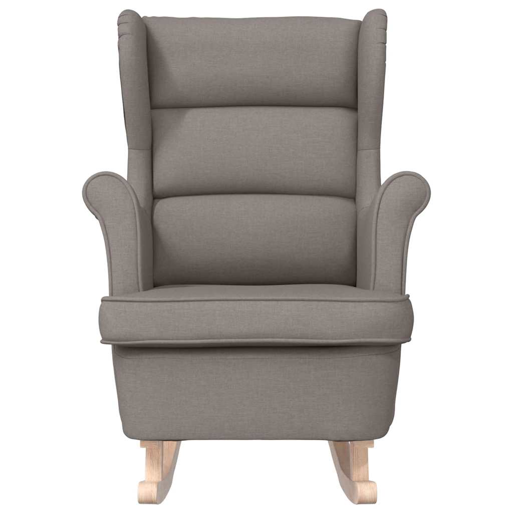 vidaXL Fotel bujany, taupe, 74x90x102 cm, tapicerowany tkaniną