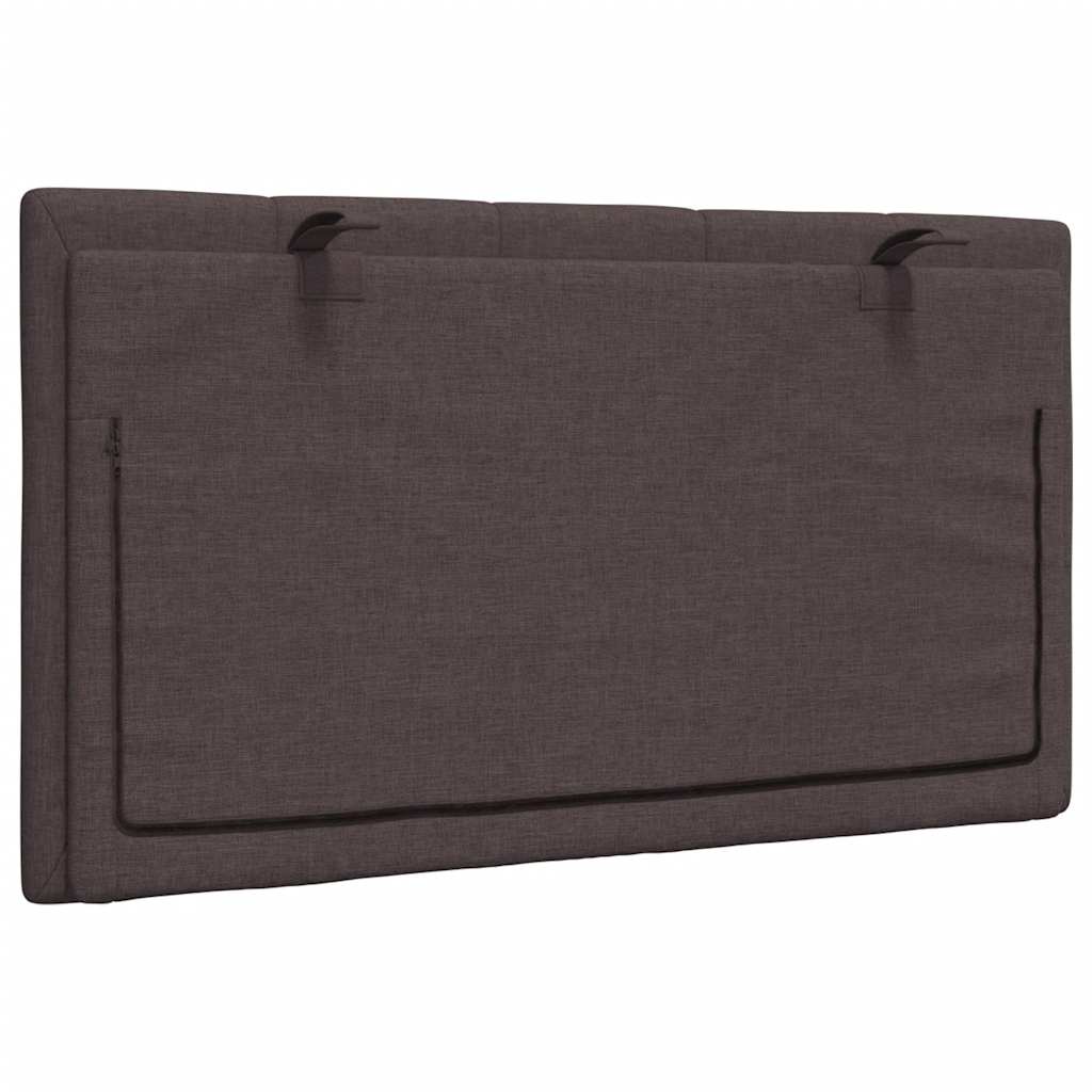 vidaXL Poduszka na wezgłowie, Hanko, ciemnobrązowa, 80 cm, tkanina