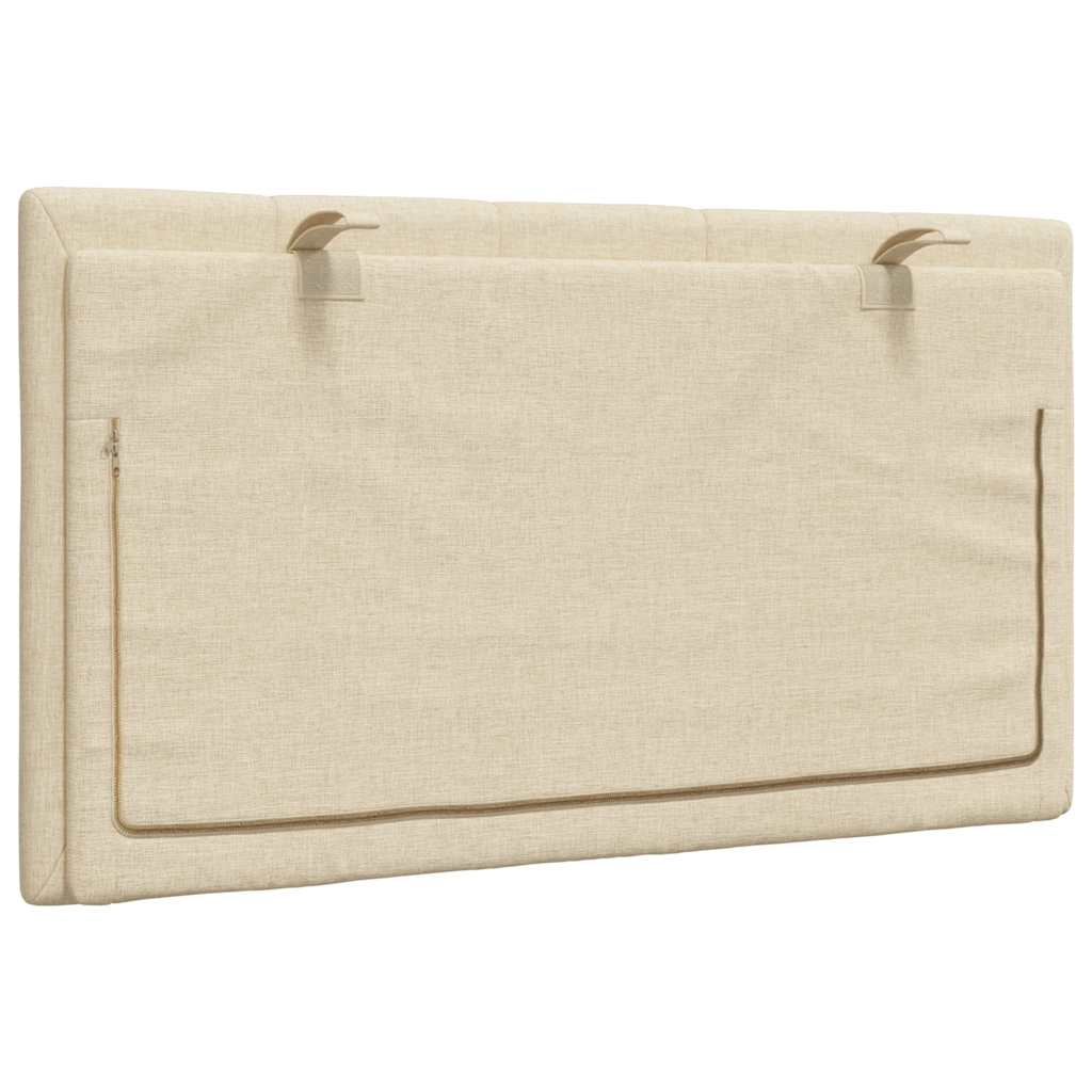 vidaXL Poduszka na wezgłowie, Hanko, kremowa, 80 cm, tkanina