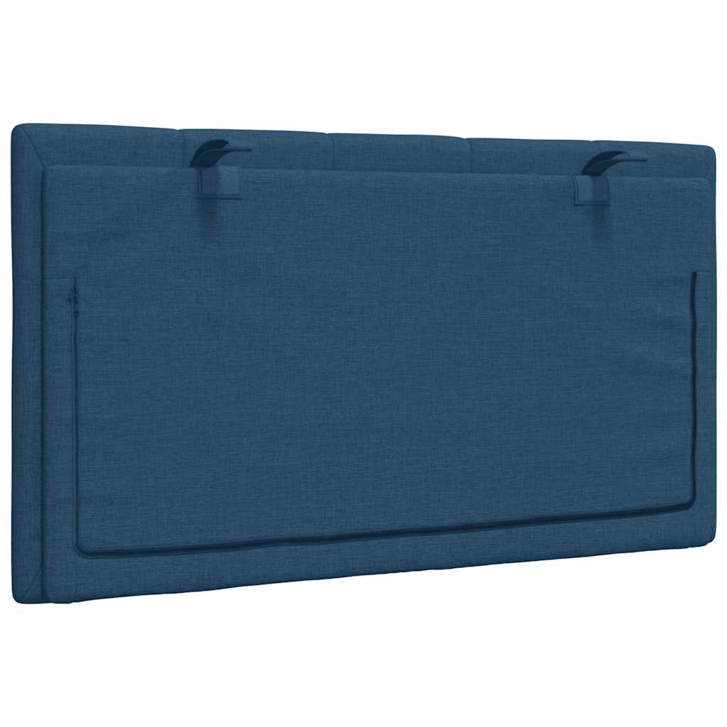 vidaXL Poduszka na wezgłowie, Hanko, niebieska, 90 cm, tkanina