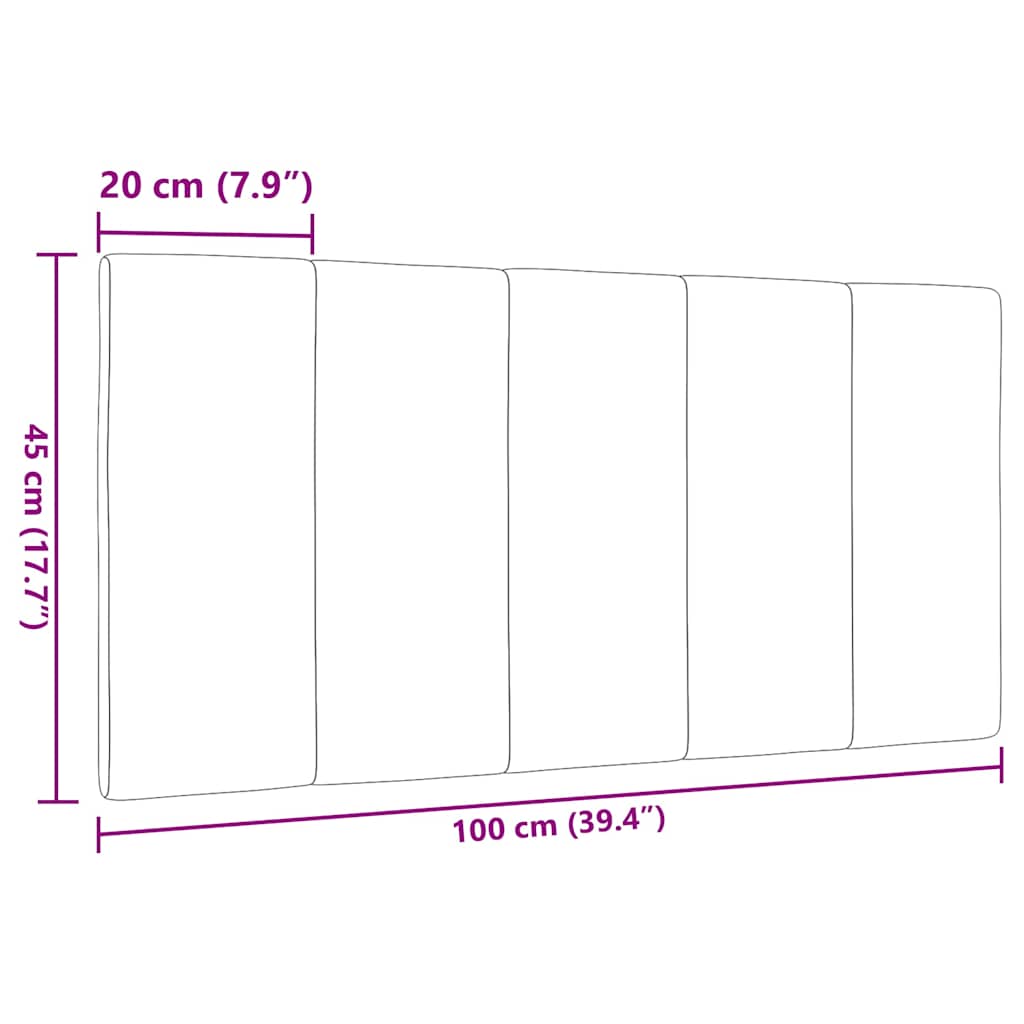 vidaXL Poduszka na wezgłowie, Hanko, ciemnoszara, 100 cm, tkanina