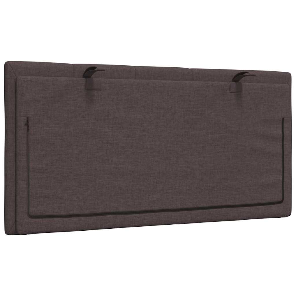 vidaXL Poduszka na wezgłowie, Hanko, ciemnobrązowa, 100 cm, tkanina