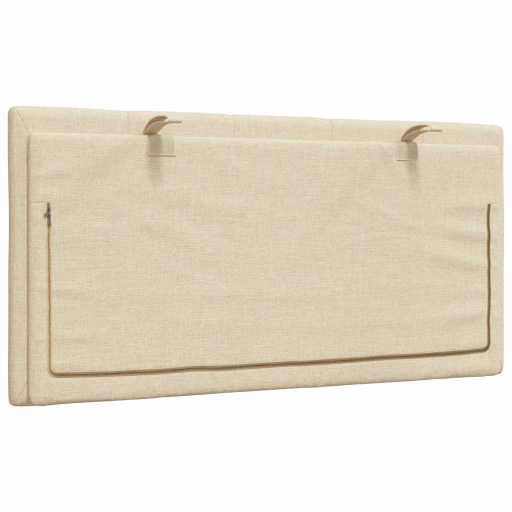 vidaXL Poduszka na wezgłowie, Hanko, kremowa, 100 cm, tkanina