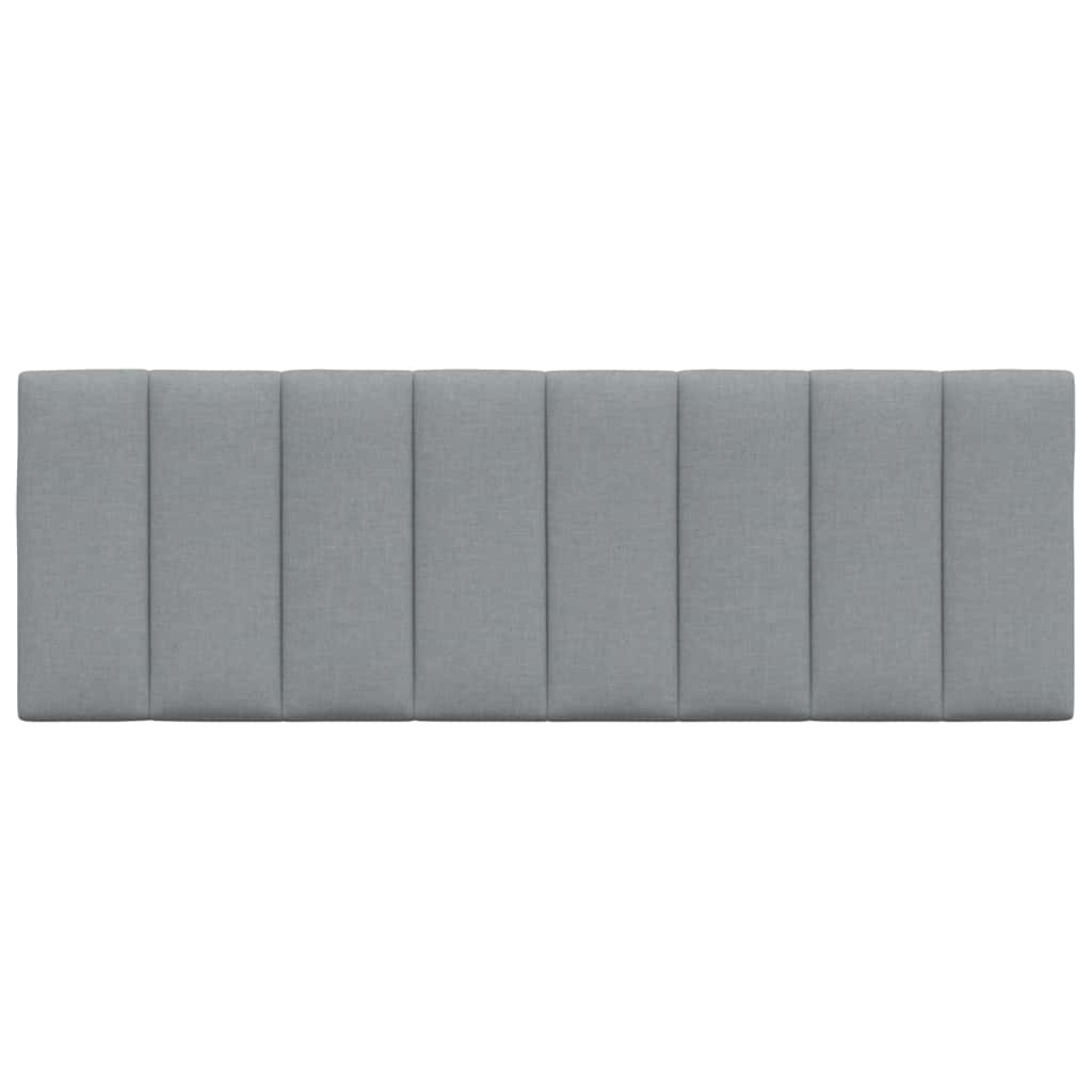 vidaXL Poduszka na wezgłowie, Hanko, jasnoszara, 120 cm, tkanina