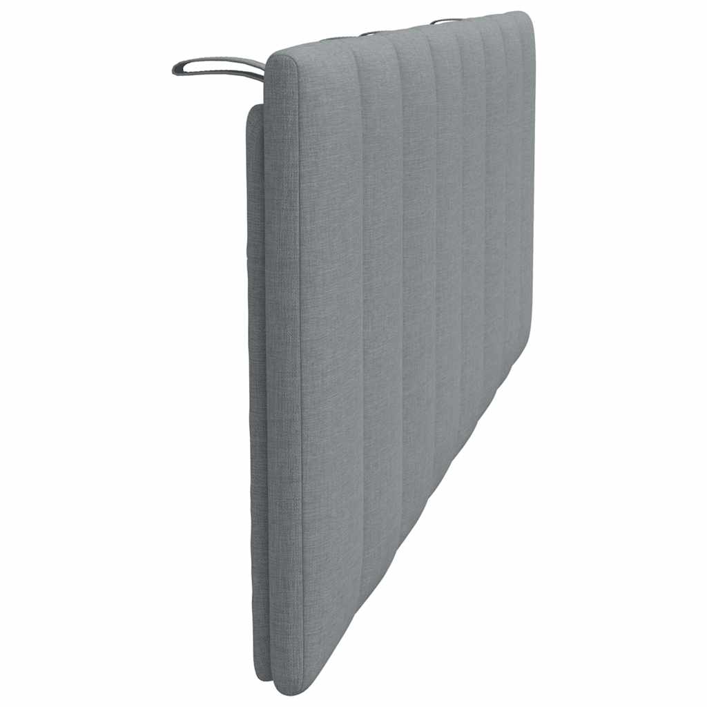 vidaXL Poduszka na wezgłowie, Hanko, jasnoszara, 120 cm, tkanina