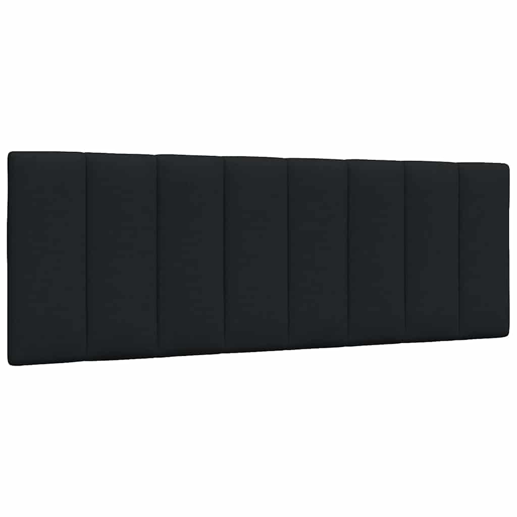 vidaXL Poduszka na wezgłowie, Hanko, czarna, 120 cm, tkanina