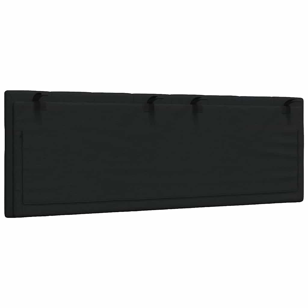 vidaXL Poduszka na wezgłowie, Hanko, czarna, 120 cm, tkanina