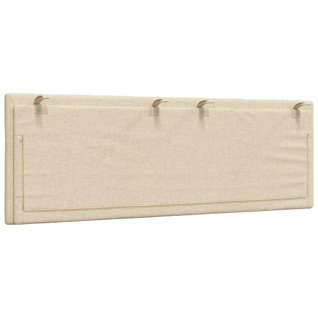 vidaXL Poduszka na wezgłowie, Hanko, kremowa, 120 cm, tkanina