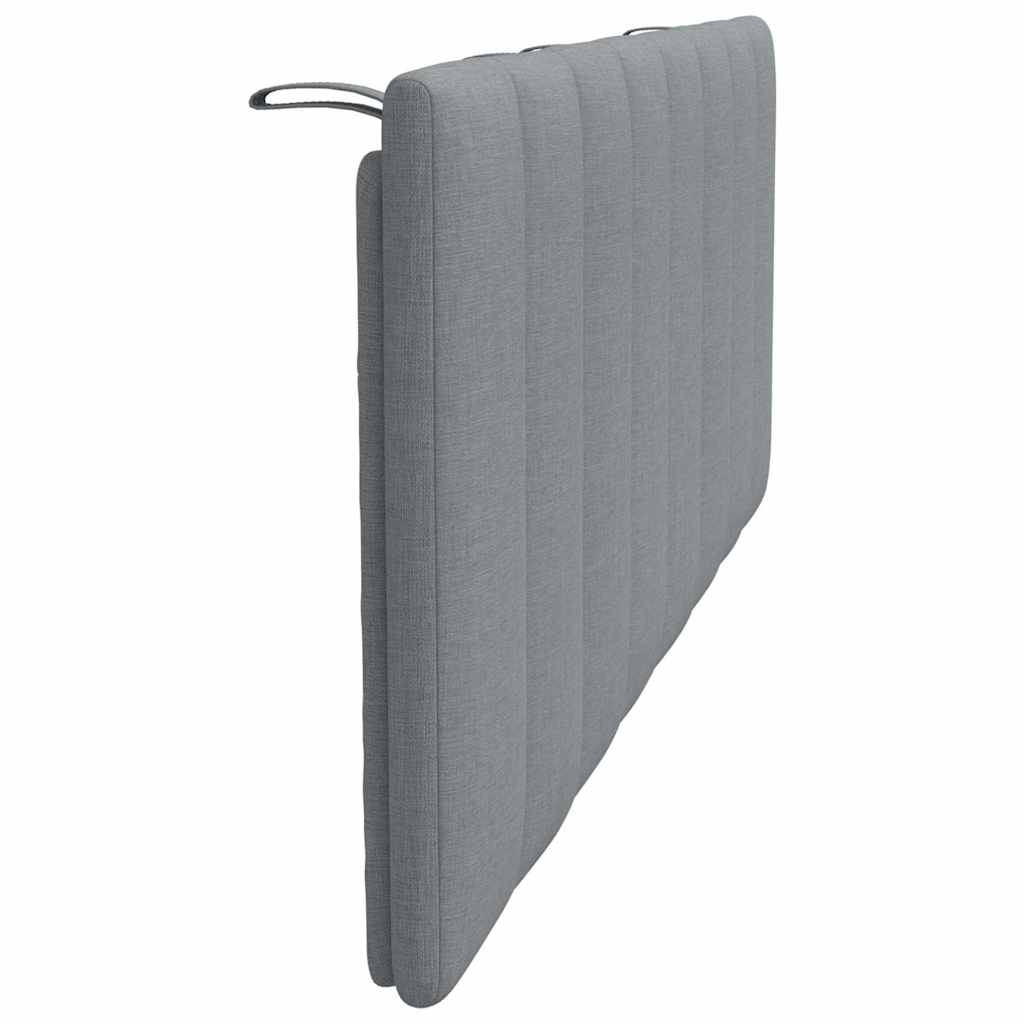 vidaXL Poduszka na wezgłowie, Hanko, jasnoszara, 140 cm, tkanina