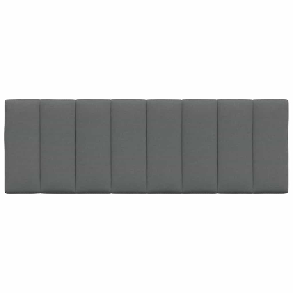 vidaXL Poduszka na wezgłowie, Hanko, ciemnoszara, 140 cm, tkanina