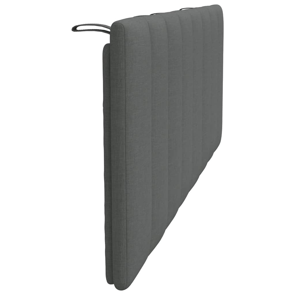 vidaXL Poduszka na wezgłowie, Hanko, ciemnoszara, 140 cm, tkanina