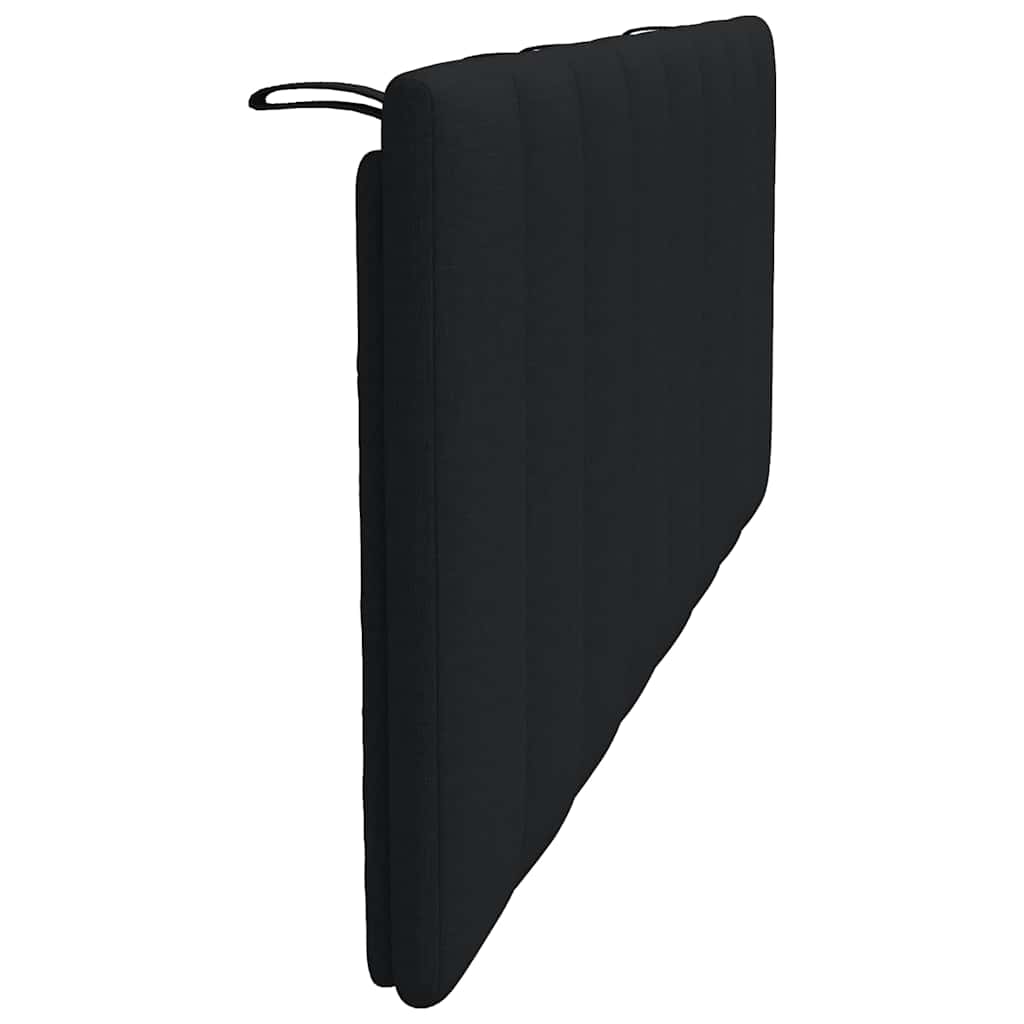 vidaXL Poduszka na wezgłowie, Hanko, czarna, 140 cm, tkanina