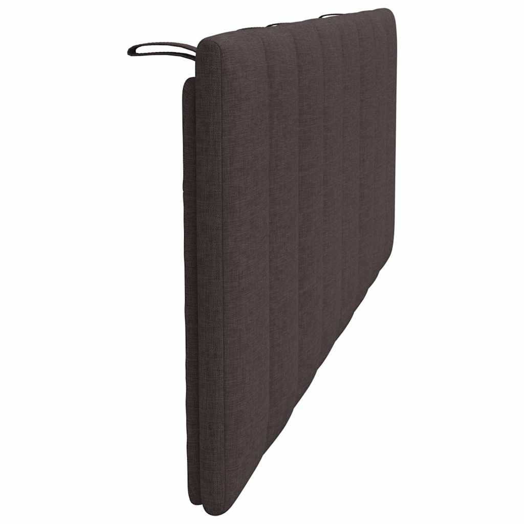 vidaXL Poduszka na wezgłowie, Hanko, ciemnobrązowa, 140 cm, tkanina