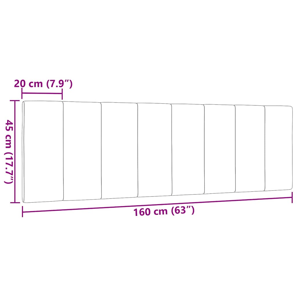 vidaXL Poduszka na wezgłowie, Hanko, jasnoszara, 160 cm, tkanina