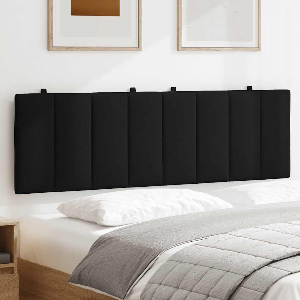 vidaXL Poduszka na wezgłowie, Hanko, czarna, 160 cm, tkanina