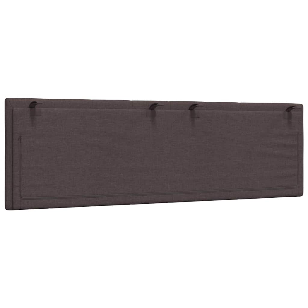 vidaXL Poduszka na wezgłowie, Hanko, ciemnobrązowa, 160 cm, tkanina