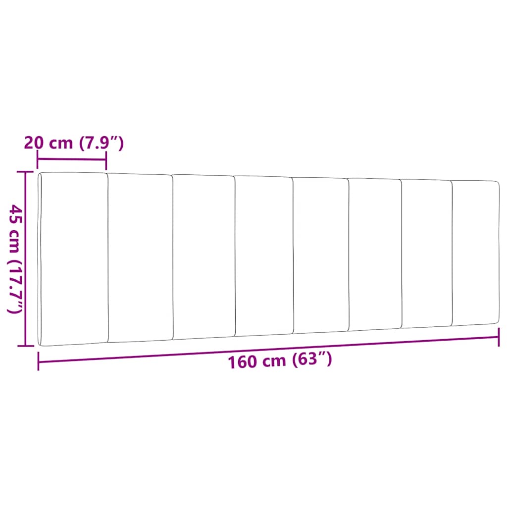 vidaXL Poduszka na wezgłowie, Hanko, kolor taupe, 160 cm, tkanina