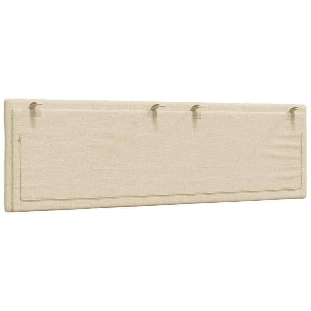 vidaXL Poduszka na wezgłowie, Hanko, kremowa, 160 cm, tkanina