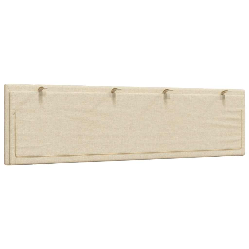 vidaXL Poduszka na wezgłowie, Hanko, kremowa, 180 cm, tkanina