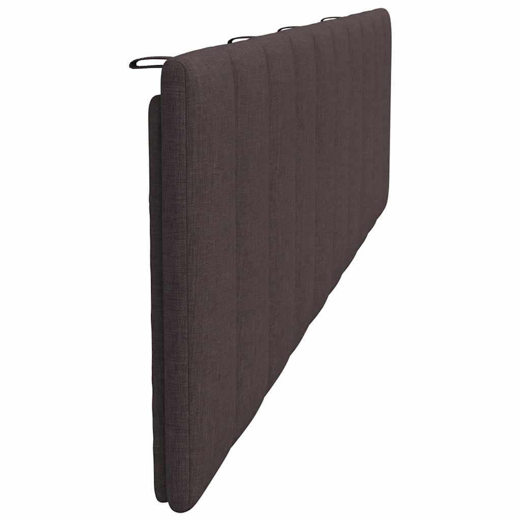 vidaXL Poduszka na wezgłowie, Hanko, ciemnobrązowa, 200 cm, tkanina