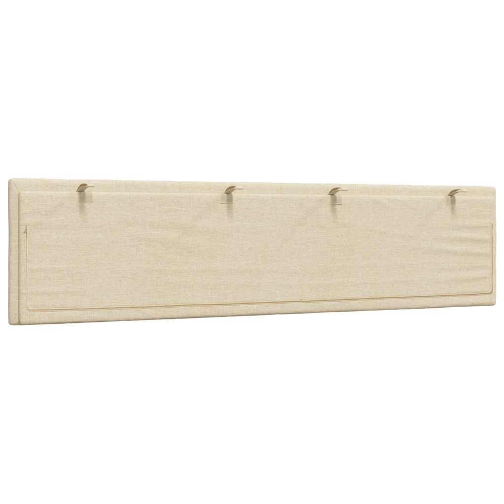vidaXL Poduszka na wezgłowie, Hanko, kremowa, 200 cm, tkanina