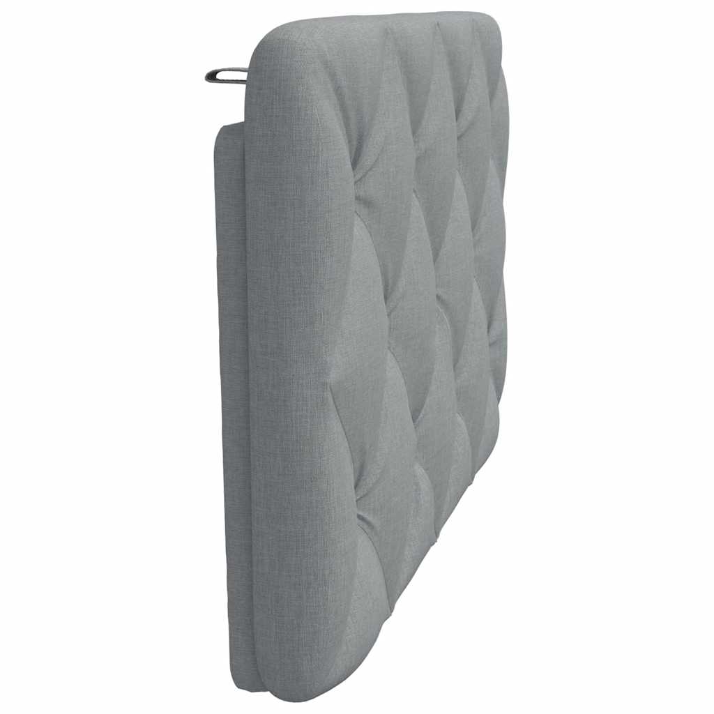 vidaXL Poduszka na wezgłowie, jasnoszara, 80 cm, tkanina