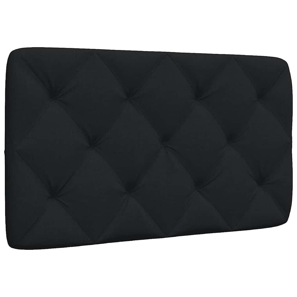 vidaXL Poduszka na wezgłowie, czarna, 80 cm, tkanina