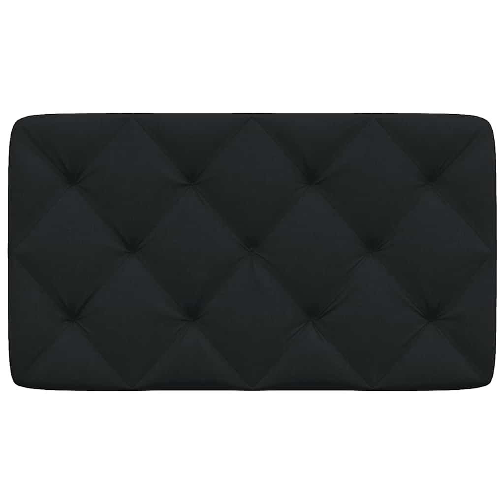 vidaXL Poduszka na wezgłowie, czarna, 80 cm, tkanina