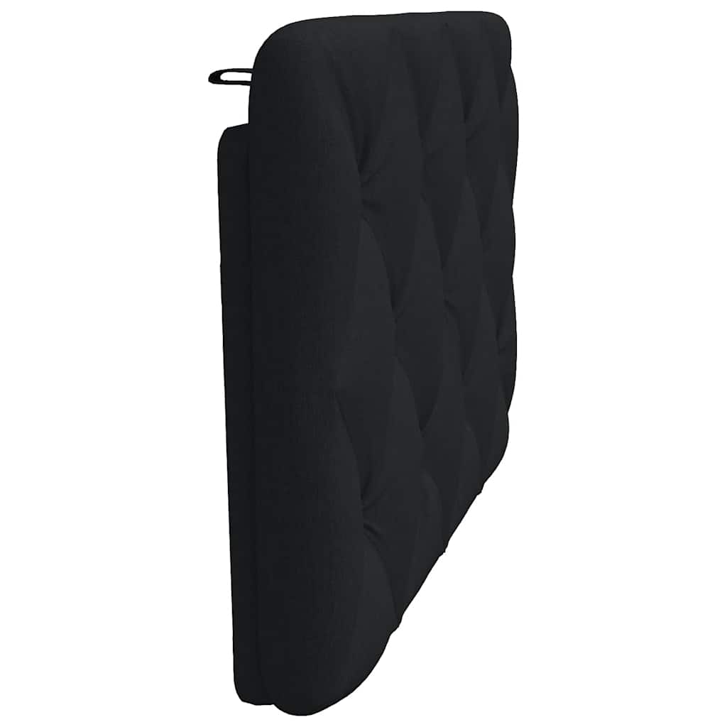 vidaXL Poduszka na wezgłowie, czarna, 80 cm, tkanina