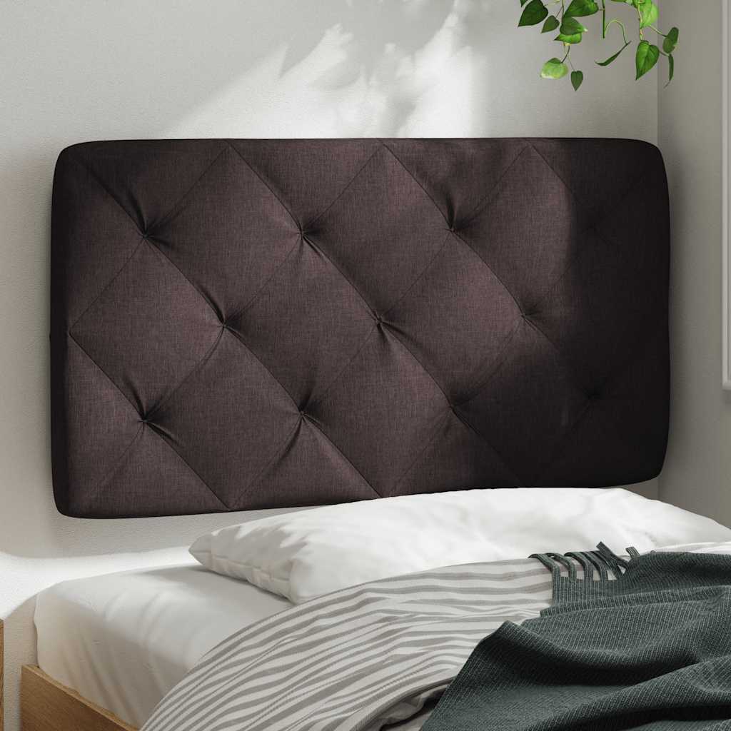vidaXL Poduszka na wezgłowie, ciemnobrązowa, 80 cm, tkanina