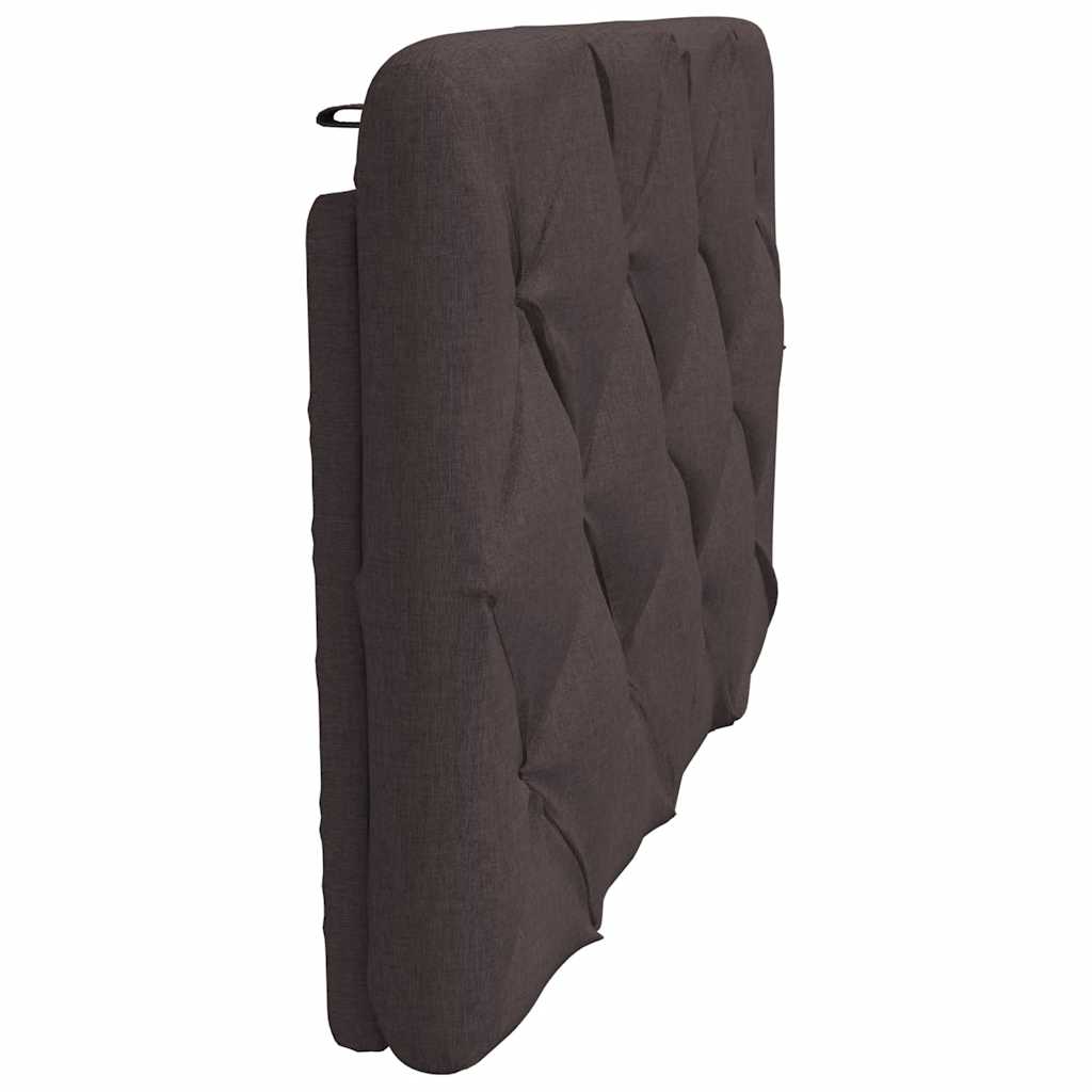 vidaXL Poduszka na wezgłowie, ciemnobrązowa, 80 cm, tkanina