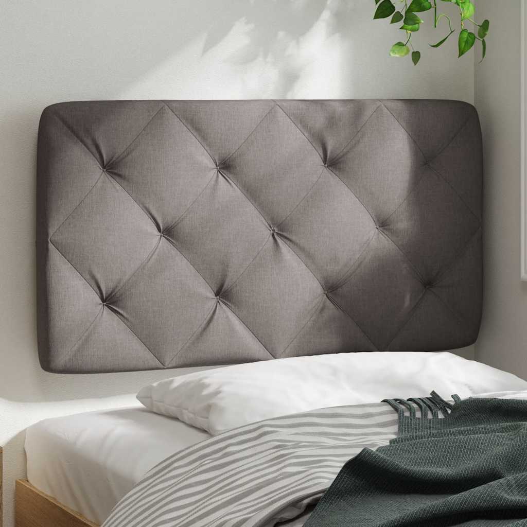 vidaXL Poduszka na wezgłowie, kolor taupe, 80 cm, tkanina
