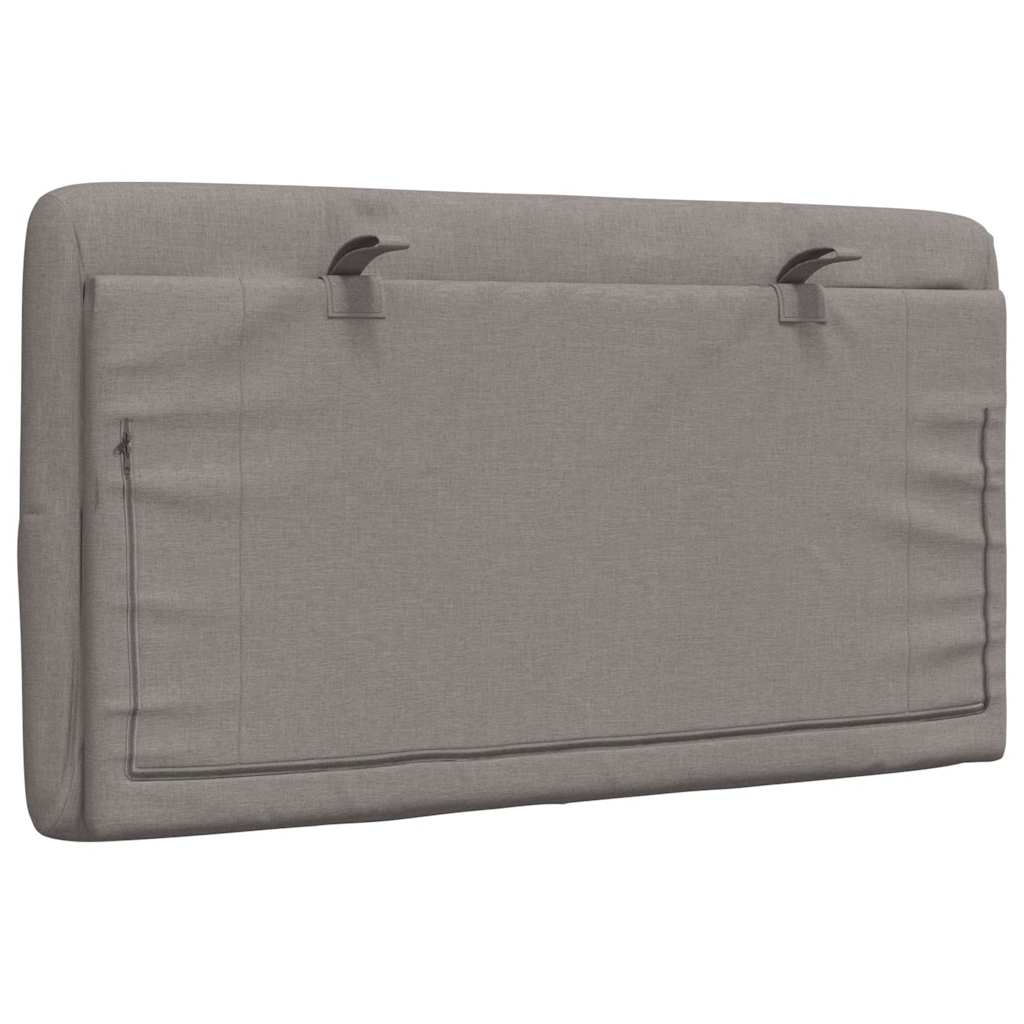 vidaXL Poduszka na wezgłowie, kolor taupe, 80 cm, tkanina