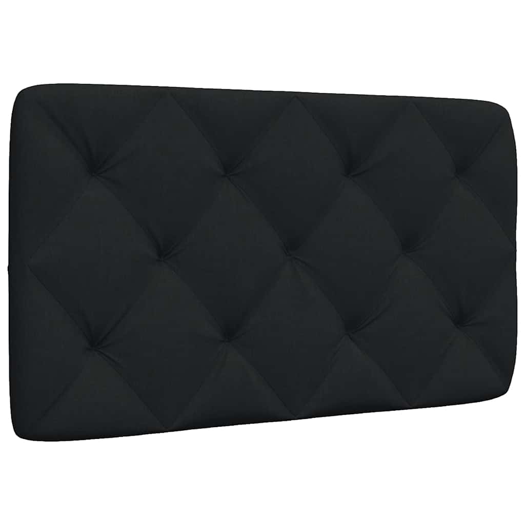 vidaXL Poduszka na wezgłowie, czarna, 90 cm, tkanina