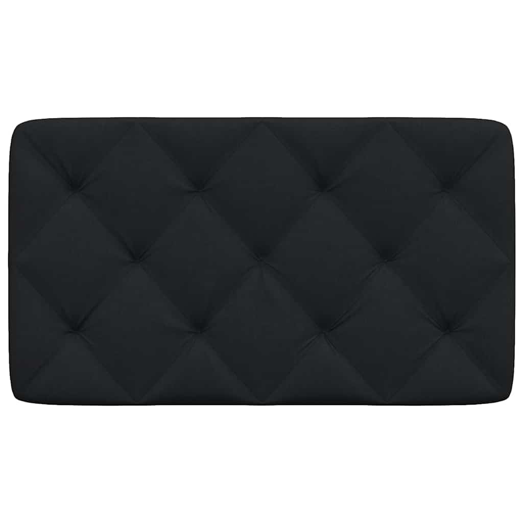 vidaXL Poduszka na wezgłowie, czarna, 90 cm, tkanina