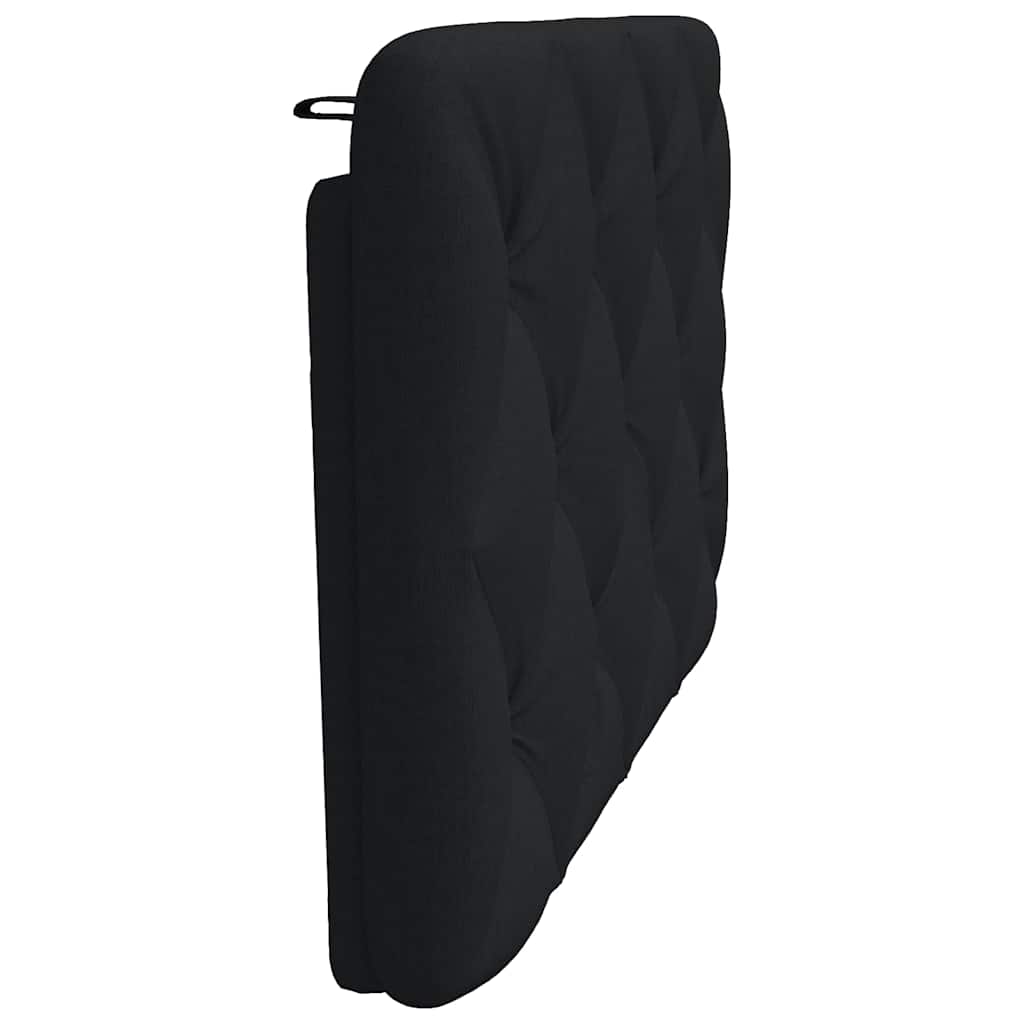 vidaXL Poduszka na wezgłowie, czarna, 90 cm, tkanina