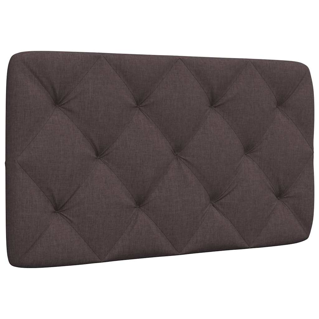 vidaXL Poduszka na wezgłowie, ciemnobrązowa, 90 cm, tkanina